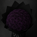 Éternelle purple rose bouquet front view